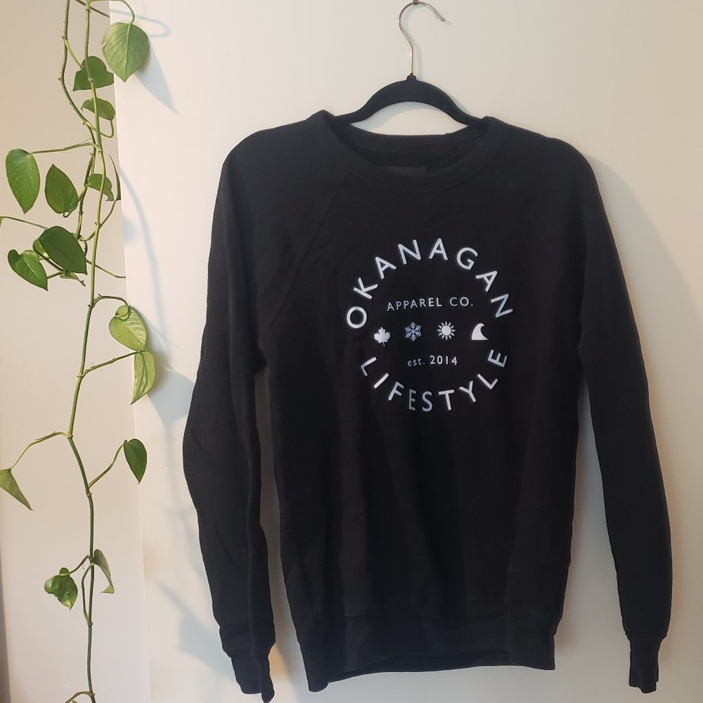 Black Okanagan Lifestyle apparel pullover